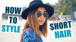 How To Style Short Hair - Straight & Curly Hairstyles!
