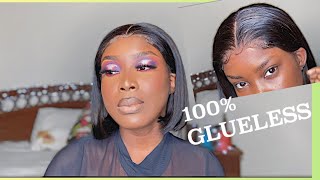 The Best 8 Inch Bob Wig! 100% Glueless And Pre-Plucked | Cateyed