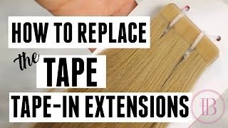 How To Replace Tape For Tape-In Extensions - Bombay Hair