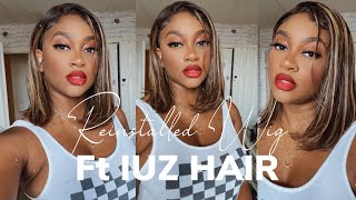How I Reinstall My Lace Front T Part Wig Ft Iuz Hair | Andrea Scarlett