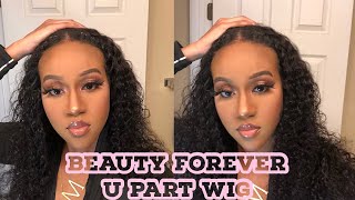 Curly U Part Wig Install Ft Beauty Forever Hair + Cute Natural U Part Wig Hair Styles