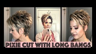 Hair Tutorial: How To Style A Pixie Cut With Long Bangs