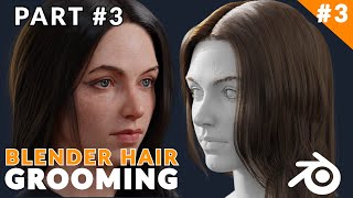 Blender Tutorial - How To Make Female Long Hair [Part 03]