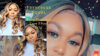 Freetress Equal Baby Hair 102 | Synthetic Lace Front Wig Install |(Under $50) | Naturallyhairforyou