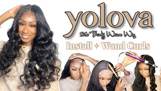 Perfect Winter Hair | 26” Body Wave Closure Wig Review + Curl Test | Yolova Hair