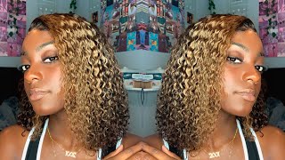 Start To Finish Wig Ombre Curly Bob Wig Install| Elva Hair