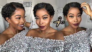 Omg Another Winner!!  Short Curly Pixie Cut Bob | No Work Needed Lace Wig Ft.Geniuswigs