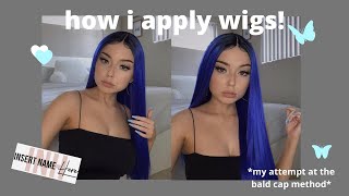 How To Make A Synthetic Wig Look ~Natural~ (Long Hair/Bald Cap Method) Ft. Inhhair