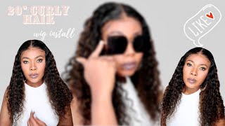 Highlight Curly Loose Wave Install | Super  Melted Without  Glue | Afsisterwig
