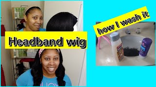 Headband Wig Viral | How  To Wash Myfirstwig Headband Wig + Install Application