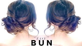 3-Minute Elegant Side Bun Hairstyle ★ Easy Summer Updo Hairstyles