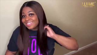 Glueless Chestnut Brown Lace Closure Wig Install | Luvmehair New Wig