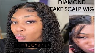 Fake Scalp Frontal Curly Wig Install Ronnie Hair