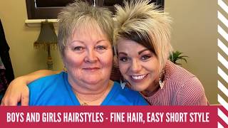 Fine Hair Easy Short Hairstyles | Bob Haircut