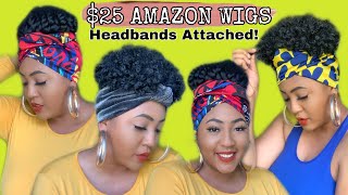 $25! No Fuss! Cheap Amazon Headband Wig | Affordable Headband Wig Haul | No Lace! No Glue! No Gel!