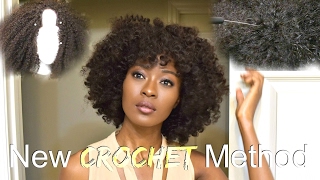 How To Close A U-Part Wig: New Crochet Method With Hergivenhair Custom Coily Hair