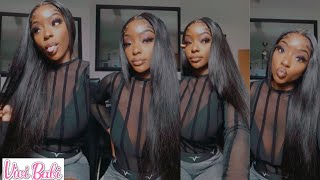 Im Here For This Wig! 26" Silky Straight 4X4 Closure Wig Install! Ft Vivi Babi Hair