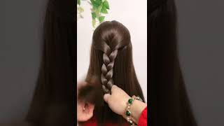 1 Minute Cute Ponytail And Braid Hairstyle For Girls
