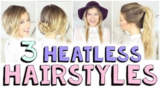 3 Heatless Hairstyles For Fall