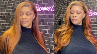 The Perfect Ginger Lace Wig For Fall!!! Beginner Friendly Ft Klaiyi Hair