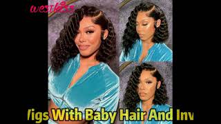 Curly Invisible Hd Lace Frontal Wigs With Baby Hair And Invisible Knots Match All Skin Colors