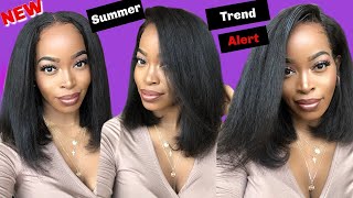 Did You Straighten Your Natural Hair? Undetectable Transparent Lace Front Wig Ft. Geniuswigs