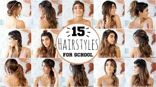 15 Heatless Hairstyles For School