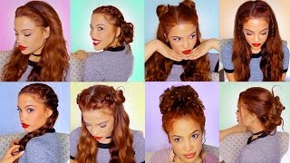 8 Easy Hairstyles For Running Late!! (Semi-Heatless)