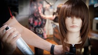 Tiered Weightless Bangs And Face Frame Haircut Tutorial | Matt Beck Vlog 69