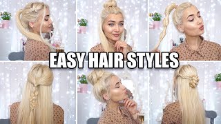 6 Quick & Easy Heatless Hairstyles For School!
