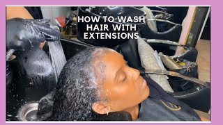 How To Wash Hair Extensions Step By Step Braidless Weave #Houseofhairuk London