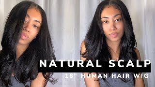 The Most Natural Fake Scalp Wig Ever! High Quality 18" Human Hair Wig -$170 Ft. Niawigs