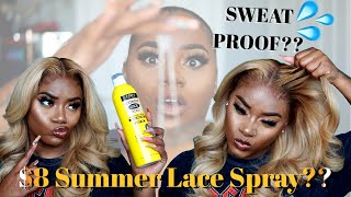 $8 Sweatproof Lace Spray?? Whats Tea Sis ✨Summer Wig Install Routine✨  | Laurasia Andrea Myfirstwig