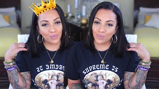 Wear & Go Easy #Af Fake Scalp Bob Lace Front Wig Straight Outta The Box Feat We Queen Hair