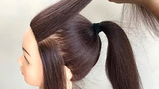 Easy High Ponytail Hairstyle For Festival Or Party || New Ponytail Hairstyles For Girls