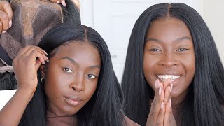 Natural Protective Styling Routine With A T-Part Lace Wig? Ft. Wings By Hergivenhair