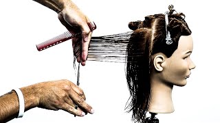 How To: Cut A Basic Square Layered Haircut | Hair Tutorial