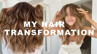 Hair Vlog | Curtain Bangs, Balayage, Cut And Color Transformation Post Quarantine