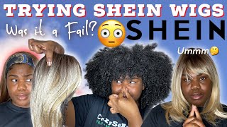 I Bought Wigs From Shein... ( Headband Wig, Blonde Wig....)