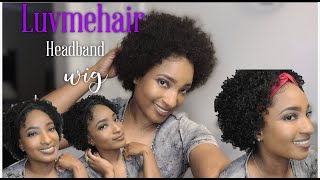 Short Jerry Curl Headband Wig| Perfect For Summer|Luvmehair Review