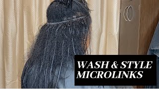 Micro Links/ Wash & Style + Maintenance