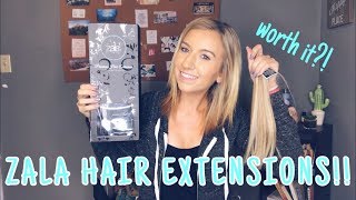 Zala Tape-In Hair Extension Experience! + Ordering, Installation, Care And Removal | Abigail Grace