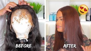 360 Lace Frontal Wig Transformation | How To: Mahogany Brown | Cexxy Hair