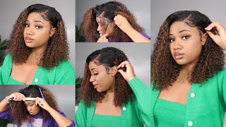Perfect Curly Fb30 Wig For Fall! | Malaysian Curly Bob Wig Install | Julia Hair Review
