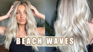 Beach Waves For Layered Hair! (Medium & Long Length) | Beach Waves Hair Tutorial