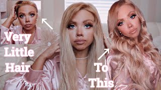 Diy Tape In Hair Extensions Maxfull Review | *I Basically Have No Hair*