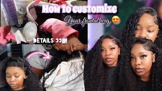 How To Customize And Install Your Frontal Wig *Detailed Bleaching & Plucking *| Westkiss Hair