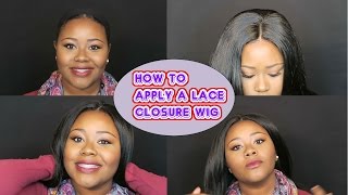 How To Make A Lace Closure Look Natural Using Eyelash Glue & Hairspray