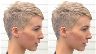 Very Short Pixie Haircut For Women, Easy Pixie Cut Technique | Short Layered Cut