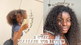 Washing, Detangling + Installing A Headband Wig | Natural Look For Low Hairline | No Glue + No Lace
